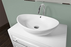 Водолей Тумба с раковиной Либретто 80 белая – фотография-6